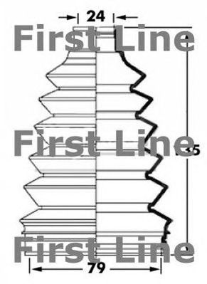 FIRST LINE fcb6034 -  Пыльник, приводной вал